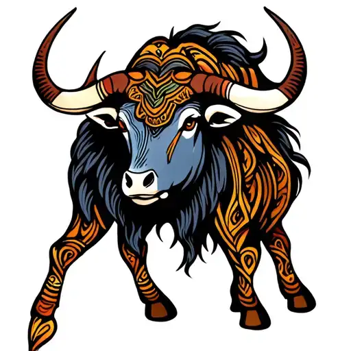 Taurus Tribal Inspired Design