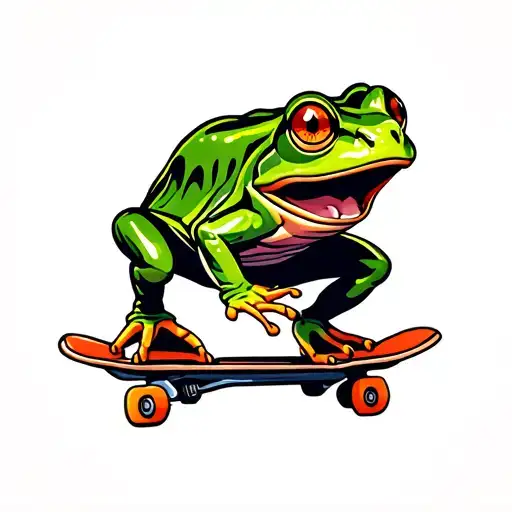 Frog Skateboarding