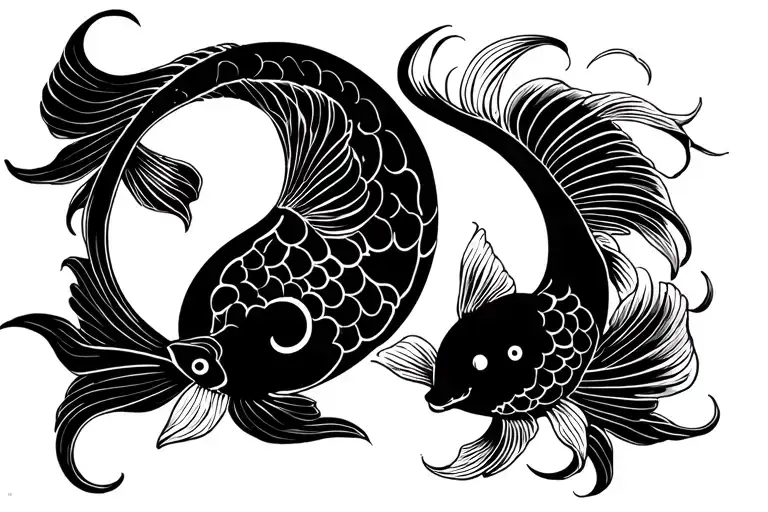 Koi Fish Yin Yang