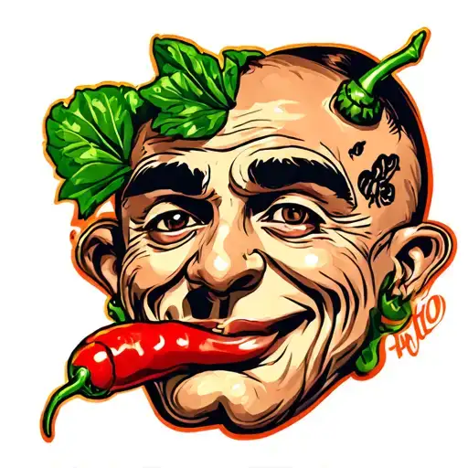 Chili Pepper With Face