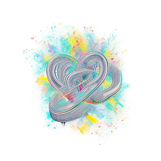 A Heartbeat Line Forming The Word 'Miha'