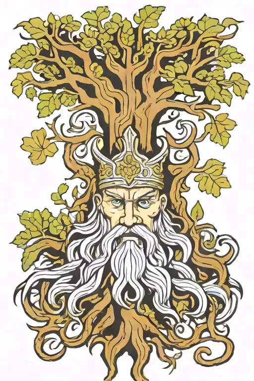 Simple Odin The Norse God Traits And Oak Tree