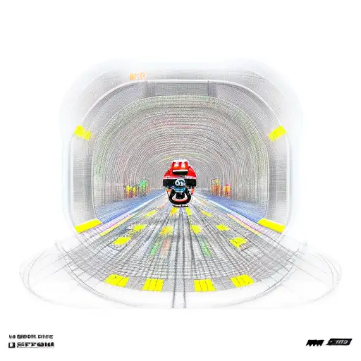 Motogp Race Track With A Music-themed Finish Line
