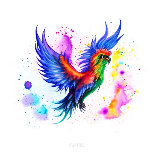 Watercolor Pheonix