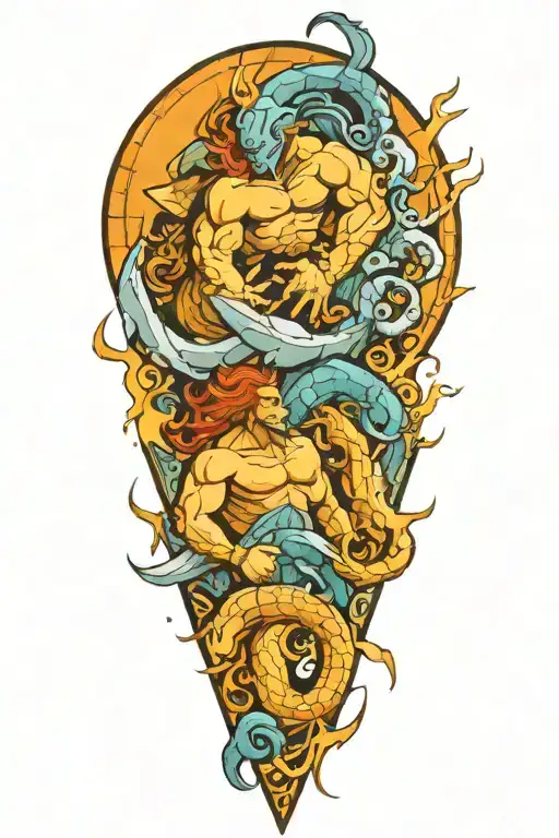 Scorpio And Pisces Boys Surrounded By Elements