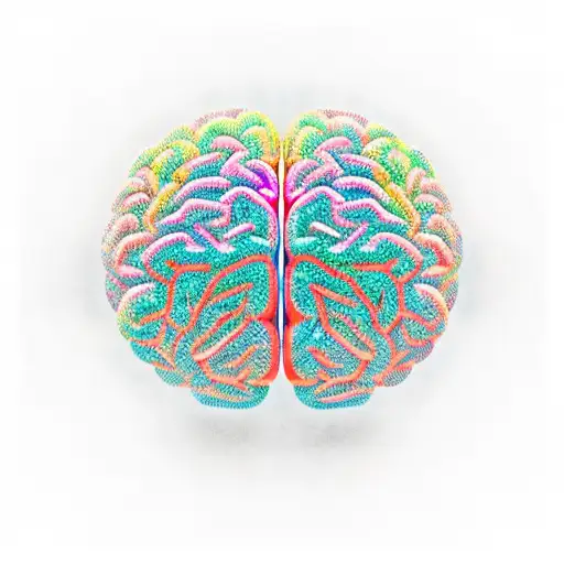 A Colorful Brain With Intricate Patterns Representing Different Emotions And Thoughts