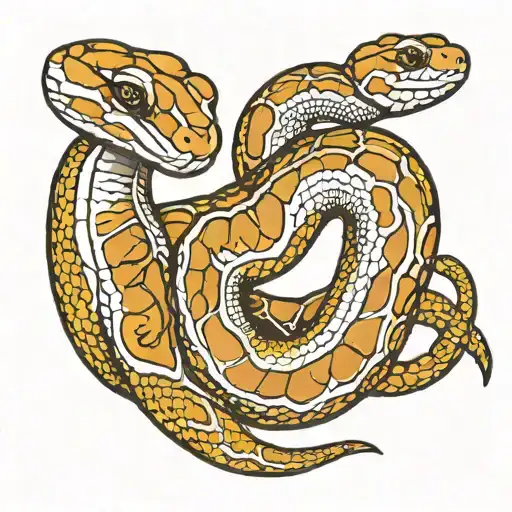 Ball Python With Black And Light Brown Pattern And No Eye Stripe