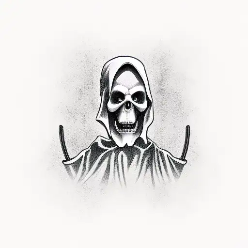 Grim Reaper Reaching Out To Touch