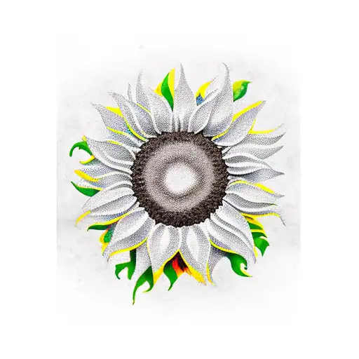 Sunflower With A Word Orphrase