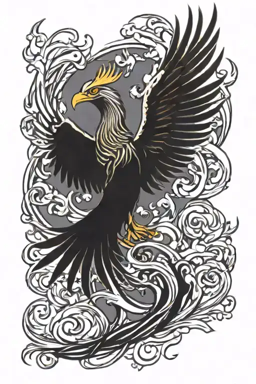 Phoenix Rising From The Ashes