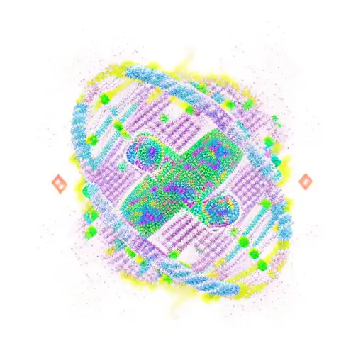 Dna Molecules Transforming In Stars