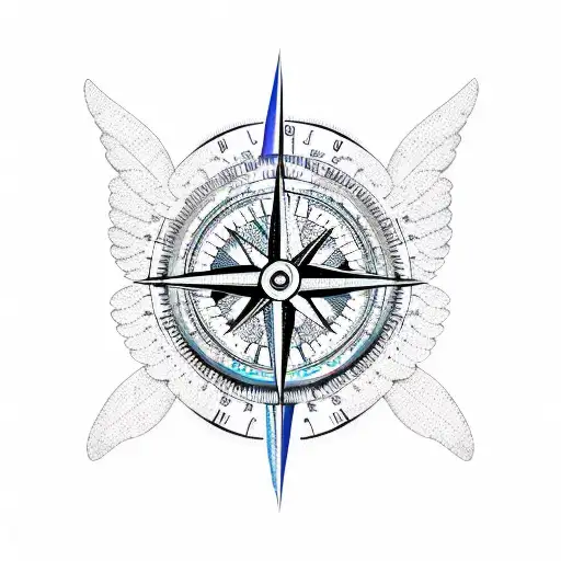 Compass With Wings
