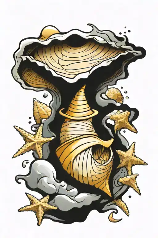 Broken Seashell Resting