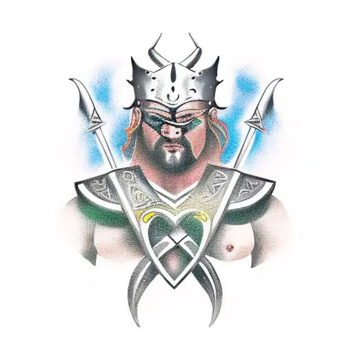 Celtic Warrior Fighting