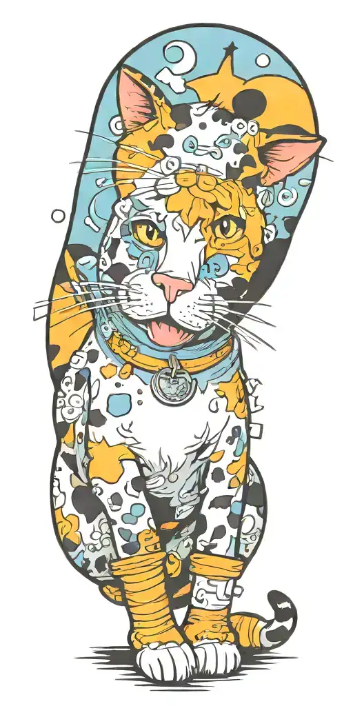 Cat With Cow Spots