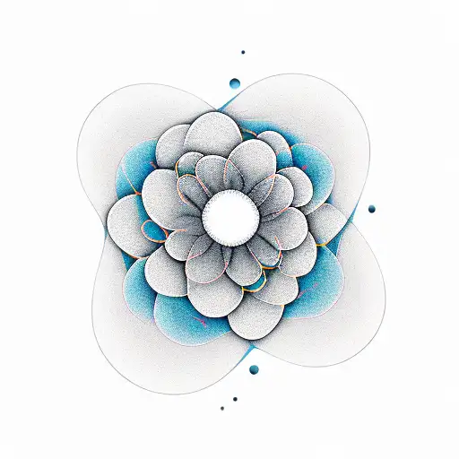 A Vibrant And Abstract Representation Of Soundwaves Merging Into A Blooming Flower