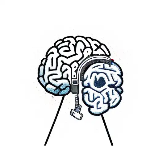 Gun Belt And Holsters With A Brain In One A D A Book In The Other