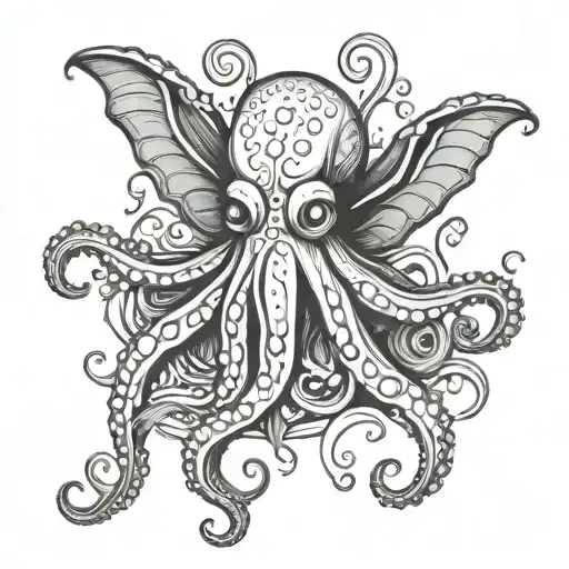 Octopus Pumpkin Moth Perched