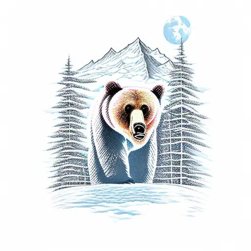 Bear Wuth Mountains In The Back