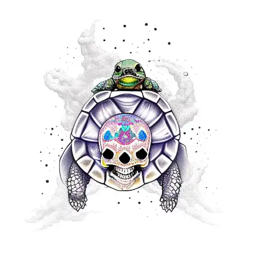 Skull Riding Turtle