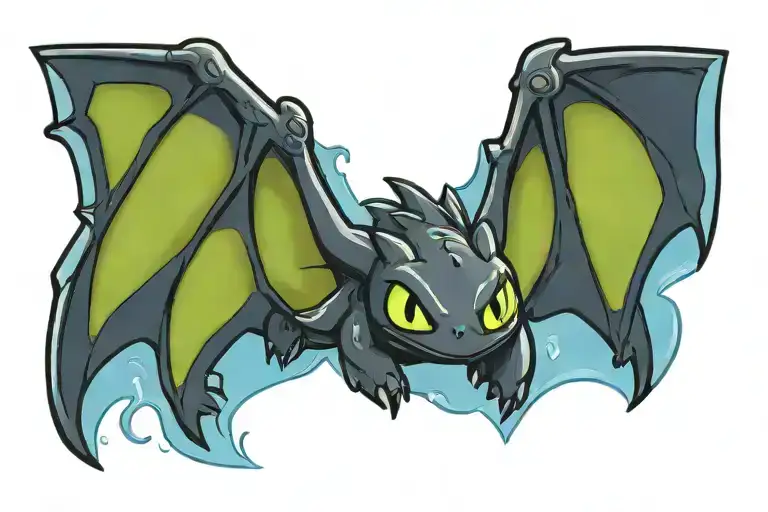 Toothless Flying
