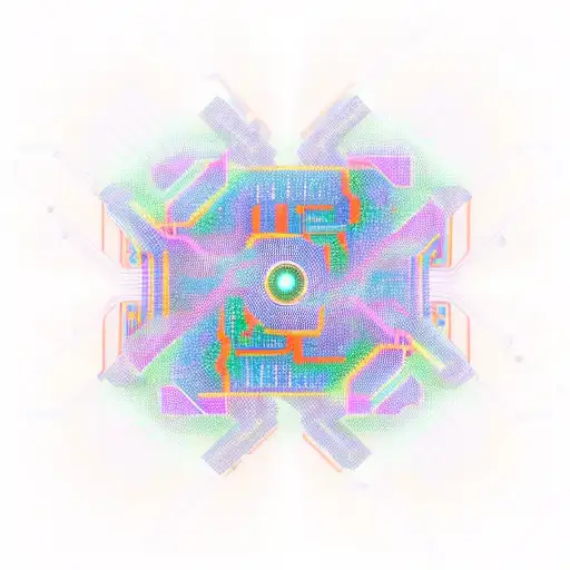 Cyberpunk Circuit Geometry