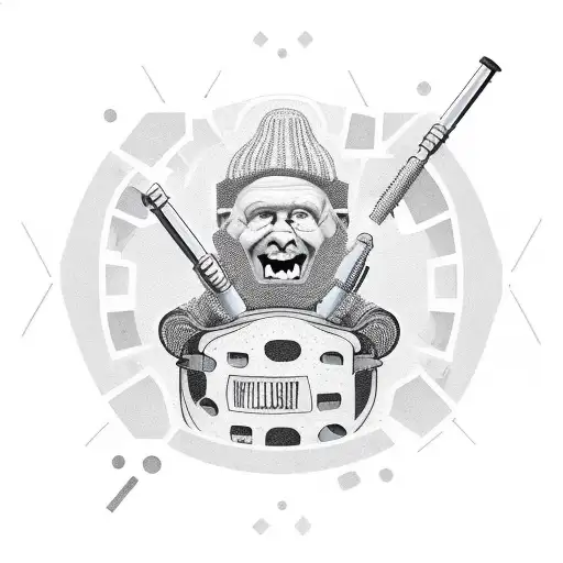 A Fatalistic Quote Intertwined With Images Of Plumbing Tools