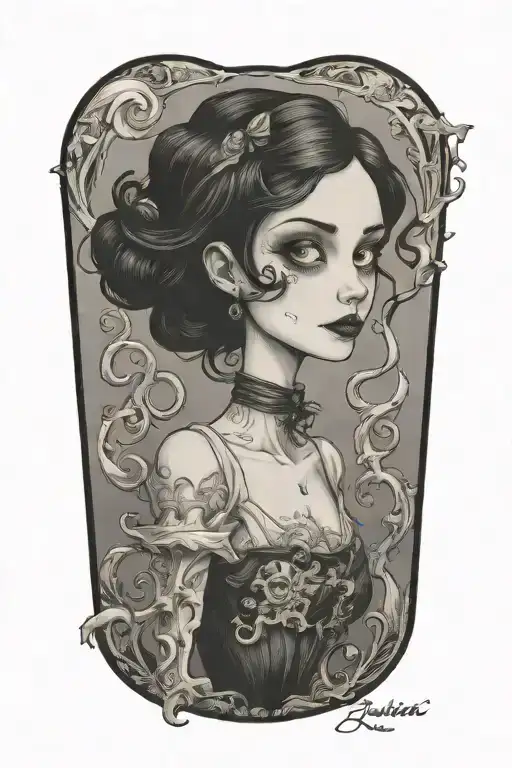 Emily Dickinson Tim Burton Style