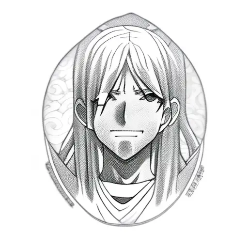 Anime Character With Jesus In A New-school Style