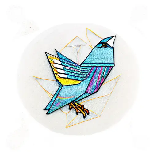 Intricate Origami Bird