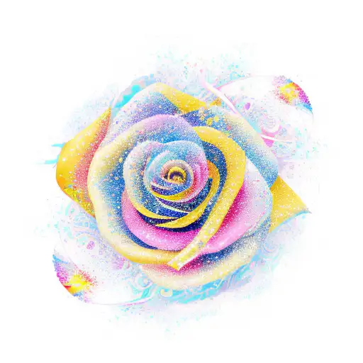 An Abstract Representation Of The Feeling Of Love Through Vibrant Colors And Swirling Rose Petals