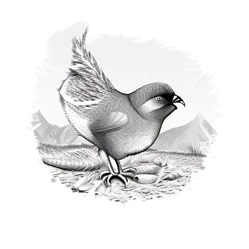 Kiwi Bird Wearing A Scottish Kilt