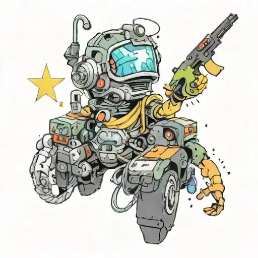 An Abstract Interpretation Of Online Gaming Characters Exploring A Galaxy