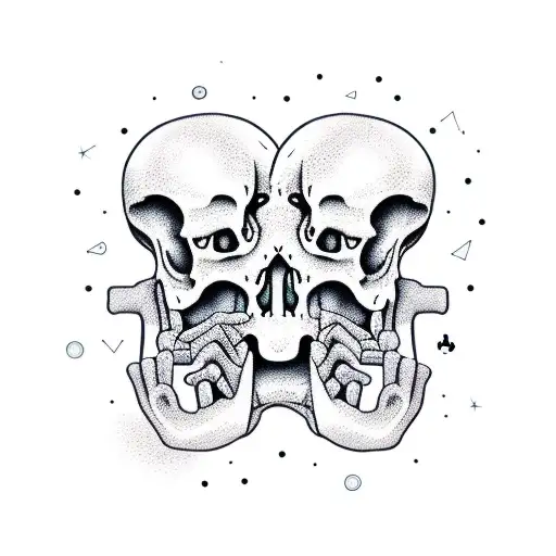 Skeleton Dancing In Front Of A Sound System