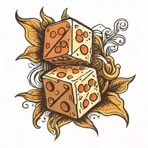 Dice 20 Sided Dice Rolling Pin Symbolizing