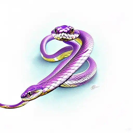 Purple Diamond Snake
