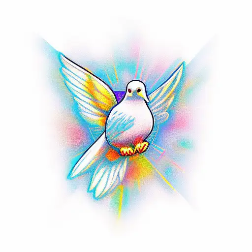 Cross With Light And Dove