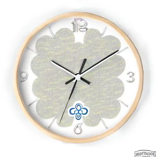 A Lucky Clover Combined With Time Or A Clock