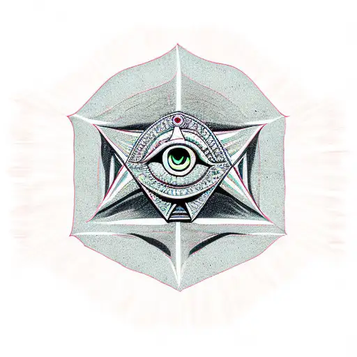 Spongebob Holding Illuminati Symbol