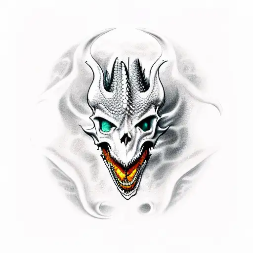 Dragon Skull Rosed