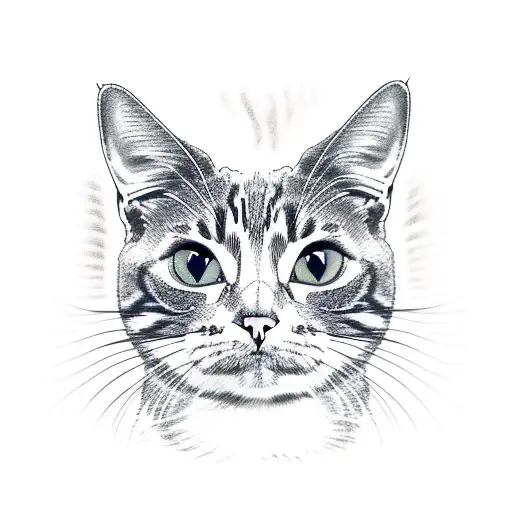 Line Drawing Cat