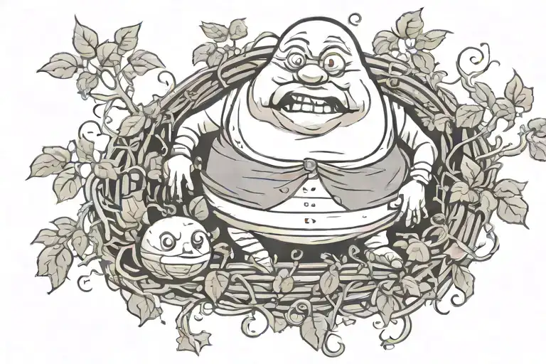 Humpty Dumpty Sat On A Brink Wall Wrapped In Vine