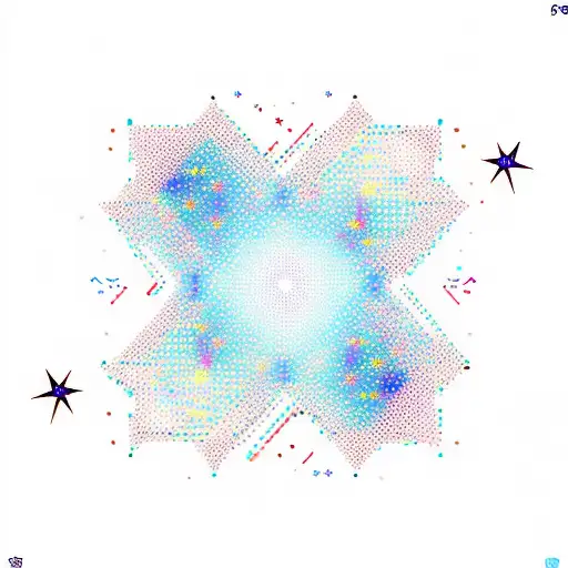 A Minimalistic Representation Of A Binary Code Pattern With Stars In The Background