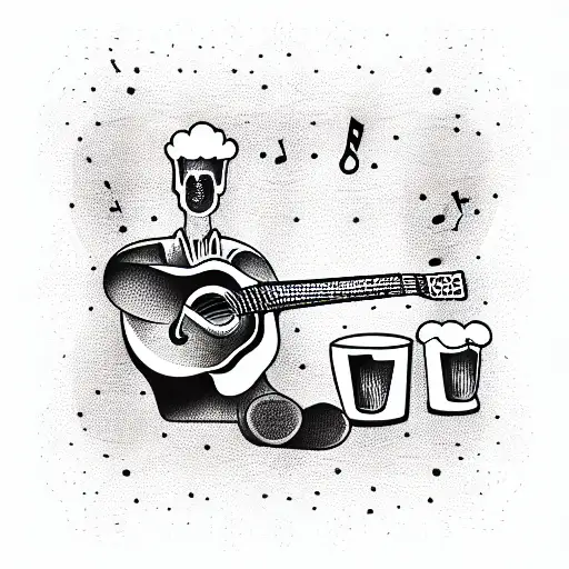 Guitar And Beer