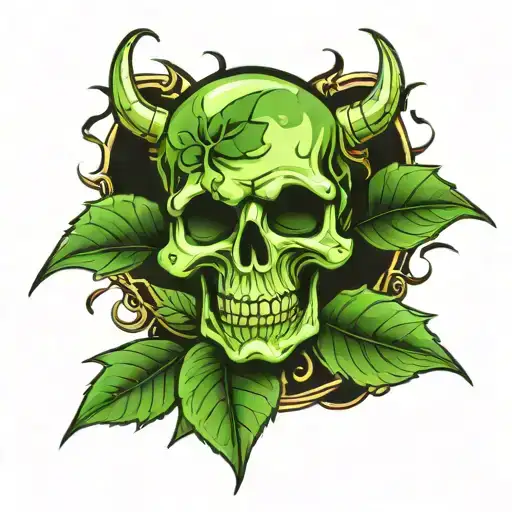 Skull And Pot Leaf