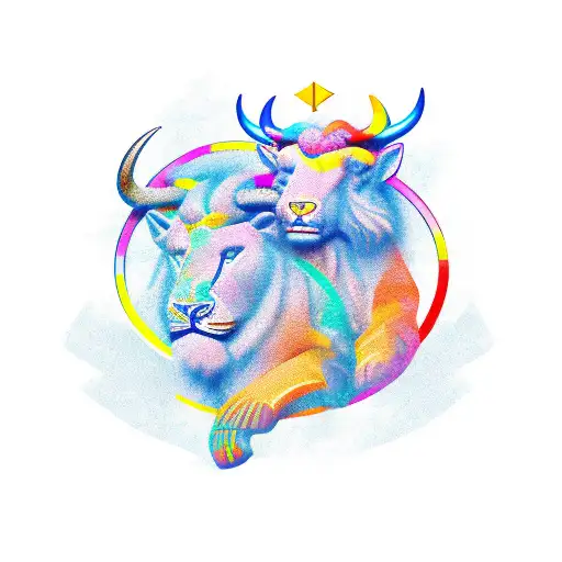 Leo Zodiac Whit Taurus