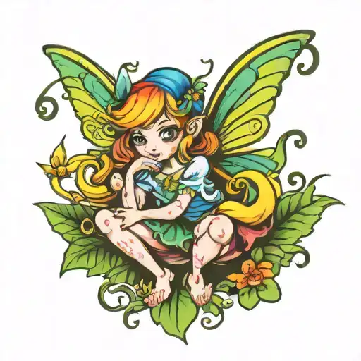 Fairy Doing A Rainbow Poo