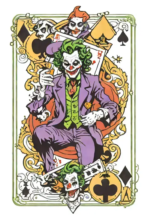Joker And Ace Playing Card