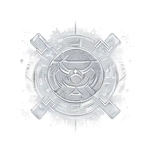 Wu-tang Symbol With Honey Comb Backdrop