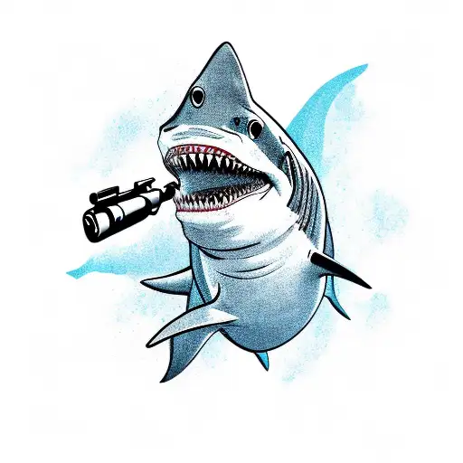 A Shark With A Gun For A Mouth